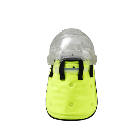 Protège nuque rafraîchissant Dry - Jaune dos casque 
