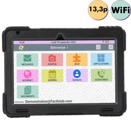 Tablette Facilotab Wifi écran accueil