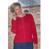 Cardigan manches longues femme - ouverture avant