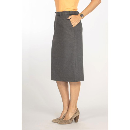 Jupe ceinture confort T 38 à 56 - gris