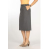 Jupe ceinture confort T 38 à 56 - gris