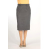 Jupe ceinture confort T 38 à 56 - gris