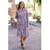Robe ouverte devant par boutons