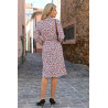 Robe ouverte devant T36 à 72 - Petites fleurs dos