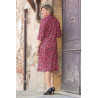 Robe ouverte devant bras forts - Rouge dos