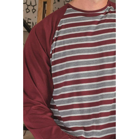Grenouillère homme  pyjama long éco - schéma ouverture