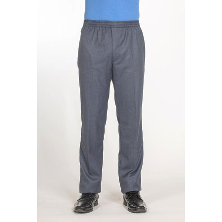 Pantalon élastiqué avec braguette pétrole face