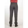Pantalon Tergal hiver ceinture confort gris dos