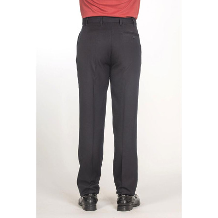 Pantalon Tergal hiver ceinture confort marine dos