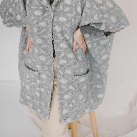 Veste intérieure enveloppante 50% merinos