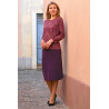Jupe maille prune tenue