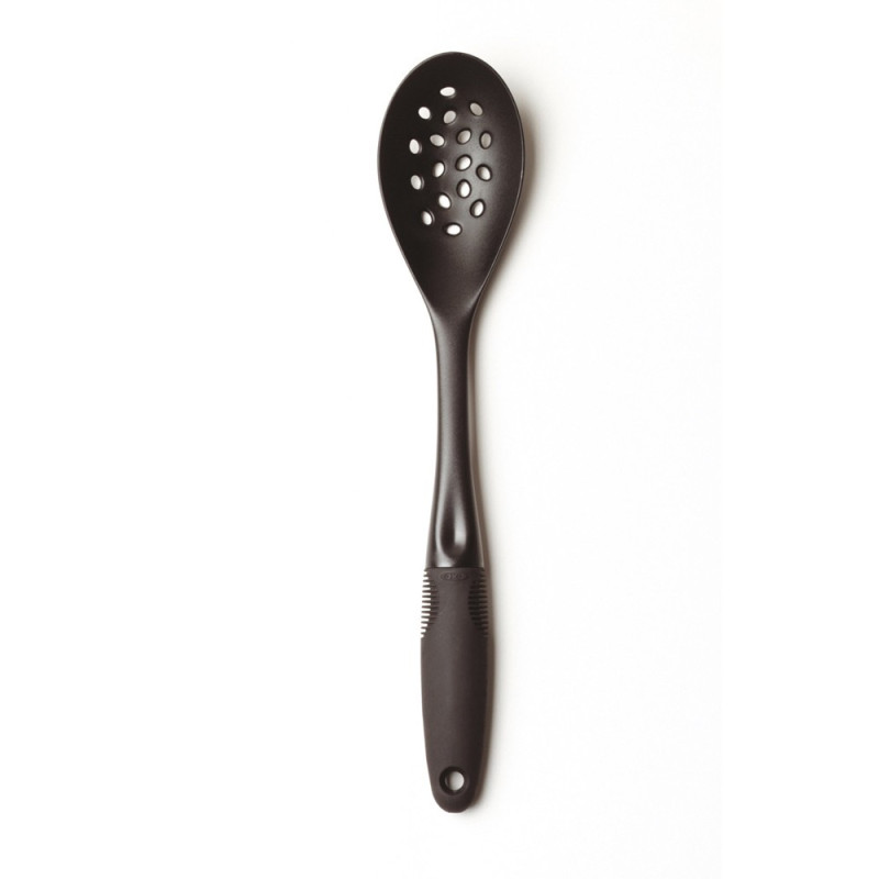 Cuiller à trous, tête en nylon, manche santoprène Oxo Good grips