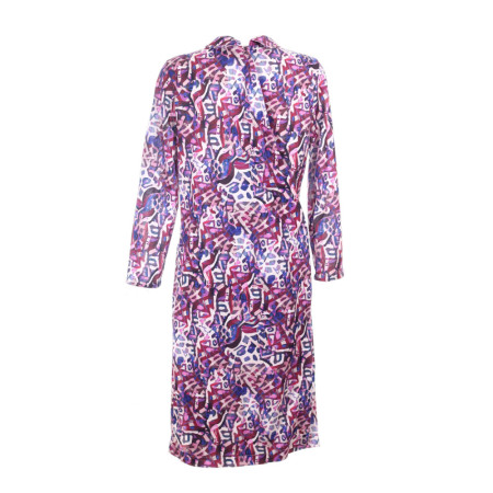 Robe médicalisée dos croisé pression T30 à 64 de dos