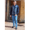 Polo 10% laine marine vue ensemble