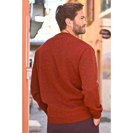Polo 30% laine T2 à 6 bordeaux dos