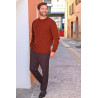 Polo 30% laine T2 à 6 bordeaux vue ensemble