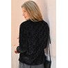 Veste douillette zip femme dos