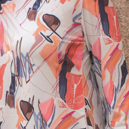 Pull ML dos croisé complet pressions - vent d'automne