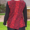 Pull dos croisé complet pressions du 38 au 56 - schema