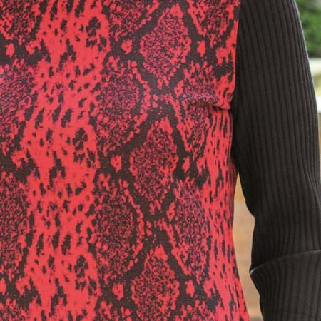 Pull dos croisé complet pressions du 38 au 56 - schema