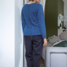 Grenouillère femme petit pull bleu ou beige