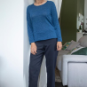 Grenouillère femme petit pull bleu ou beige