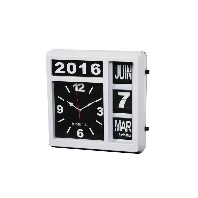 Horloge calendrier grands chiffres Orium