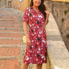 Robe ouverte à l'avant - 3 boutons
