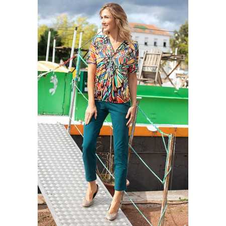 Caleçon legging motif imprimé pour femme âgée senior