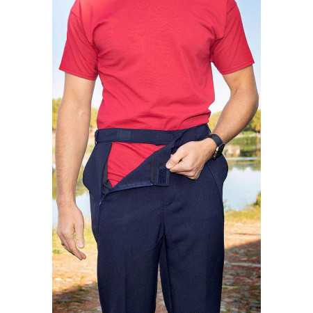 Ouverture pantalon pour sonde urinaire