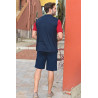 Pyjama court pour homme senior vue de dos