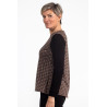 Pull médicalisé ouverture dos pour femme senior - vue de profil