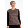 Pull médicalisé pour femme senior - vue de face