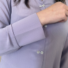 Chemisier médicalisé femme senior coloris lavande vue manche