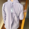 Chemisier médicalisé femme senior coloris lavande vue ouverture dos pressions 