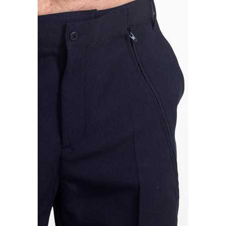 zomme détail sur la fermeture du pantalon pour sonde urinaire