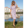 Robe printemps/été pour femme senior ouverte dans le dos médicalisée