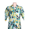 Robe médicalisée femme ouverte dans le dos par pressions zoom modele jungle