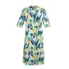 Robe médicalisée pour femme senior vue de dos motif manolas