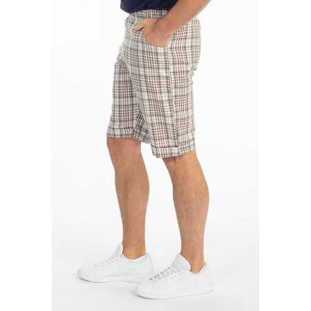 Bermuda homme facile à enfiler - ceinture élastique confort - beige
