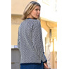 Veste manches longues acrylique pour femme senior - élégante