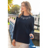 Top 100% coton pour femme printemps / été - Broderie