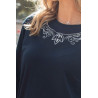 Top 100% coton pour femme printemps / été - Broderie