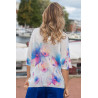 Pull printemps / été pour femme senior  - motif imprimé