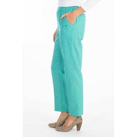 Pantalon fluide femme habillé - taille élastique confort - femme âgée