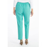 Pantalon fluide femme habillé - taille élastique confort - femme âgée