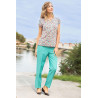 Pantalon fluide femme habillé - taille élastique confort - femme âgée