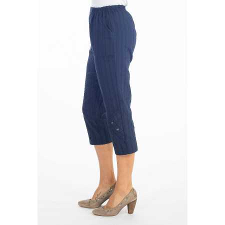 Pantacourt femme élastiqué uni tailles 38 à 56