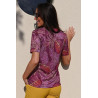 Tee-shirt imprimé feuillage femme senior - manches courtes été