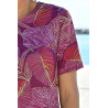 Tee-shirt imprimé feuillage femme senior - manches courtes été